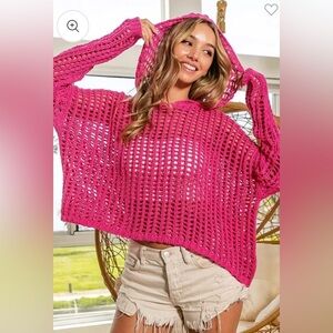 Beautiful Crochet Bibi Sweater Size Large